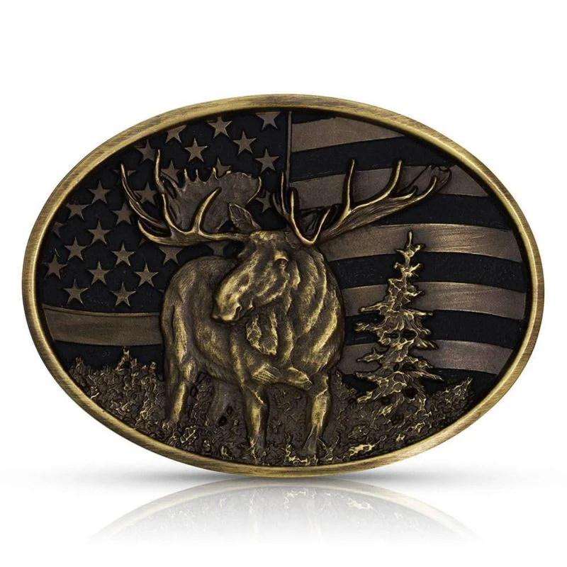 Montana Silversmiths Heritage Master of None Moose
