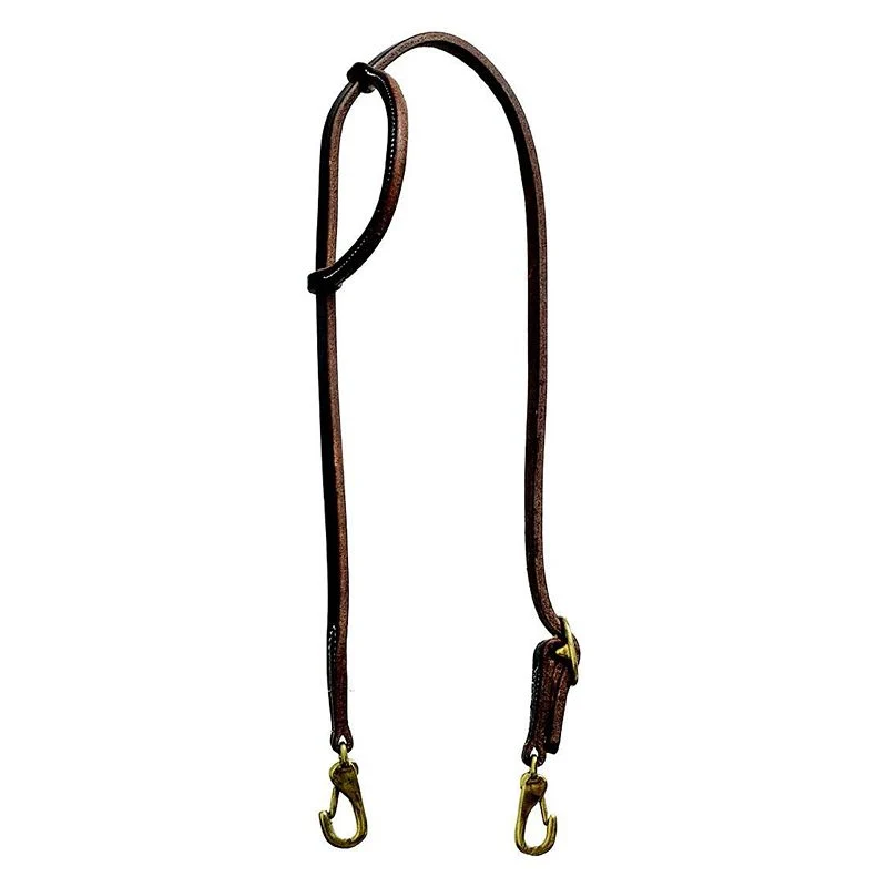 Mustang Oil Harness Leather Slip Ear Snap End