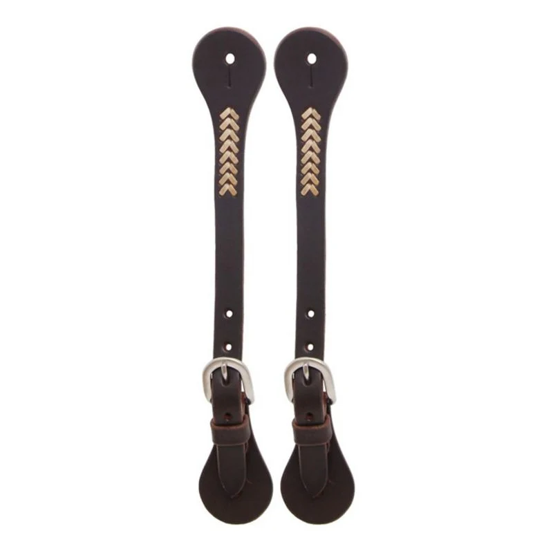 Oxbow Sonoma Mens Spur Straps with Rawhide Dk Brown