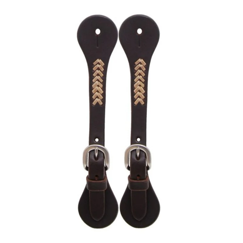 Oxbow Sonoma Womens Spur Straps with Rawhide Dk Brown