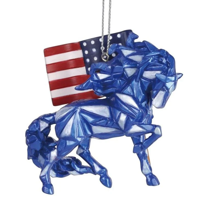 Painted Ponies Wild Blue Remembering 9/11 Ornament