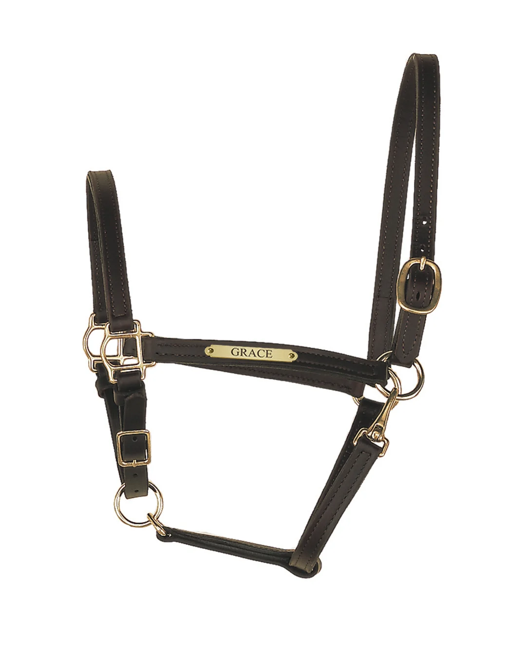 Perri's Personalized 3/4" Leather Turnout Halter