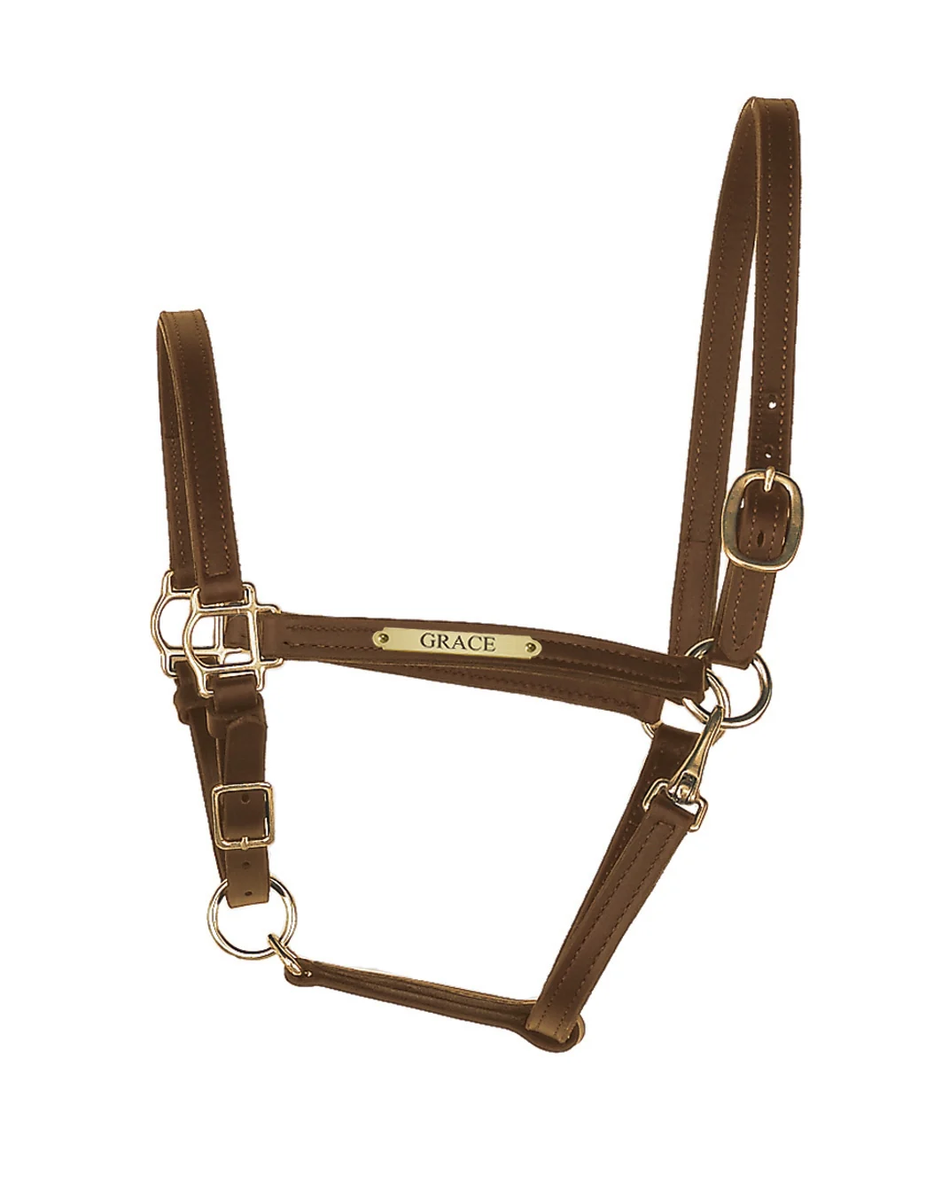 Perri's Personalized 3/4" Leather Turnout Halter - Image 2