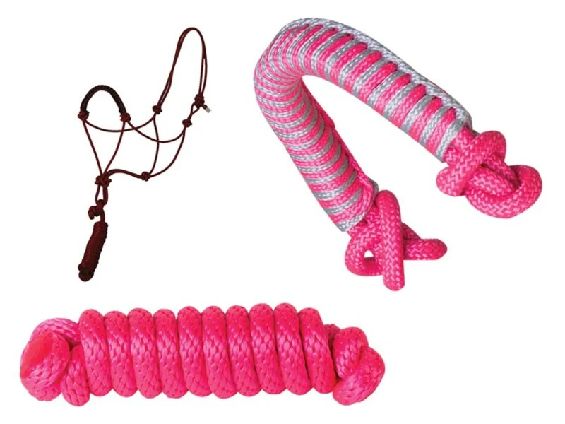 Pony Noseband Rope Halter 7ft Lead