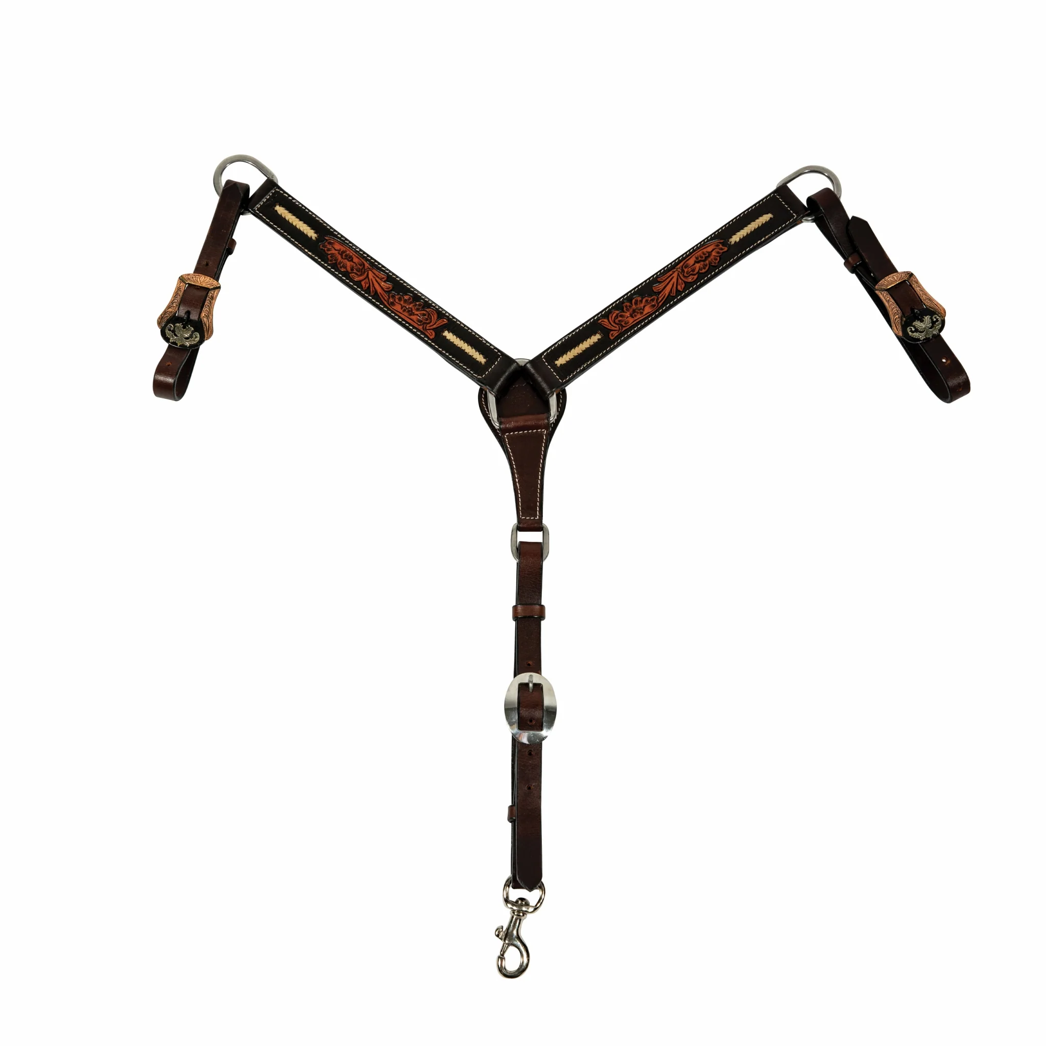 Professionals Choice Heritage Rawhide Braid Breast Collar