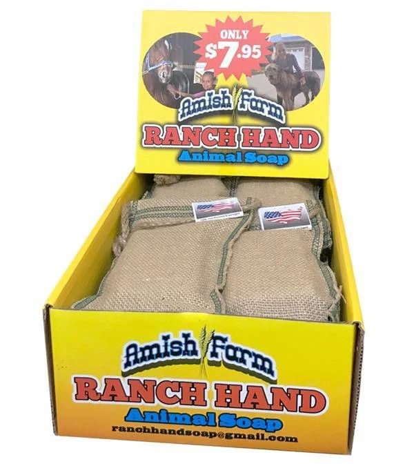 Ranch Hand Soap Pet Shampoo Bar Display Of 12