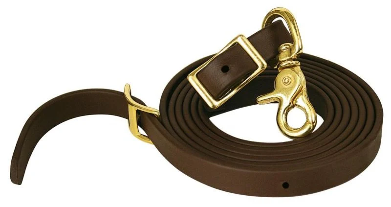 Reinsman 5/8 Biothane Roping Rein 5/8 X 8ft Brn - Image 4