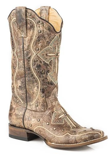 Roper Ladies Pure Wide Square Toe Boots