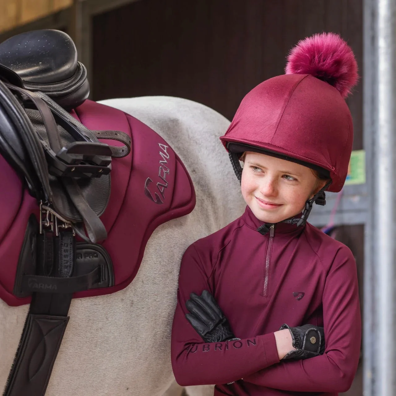 Shires Aubrion Elter Helmet Silk - Image 7
