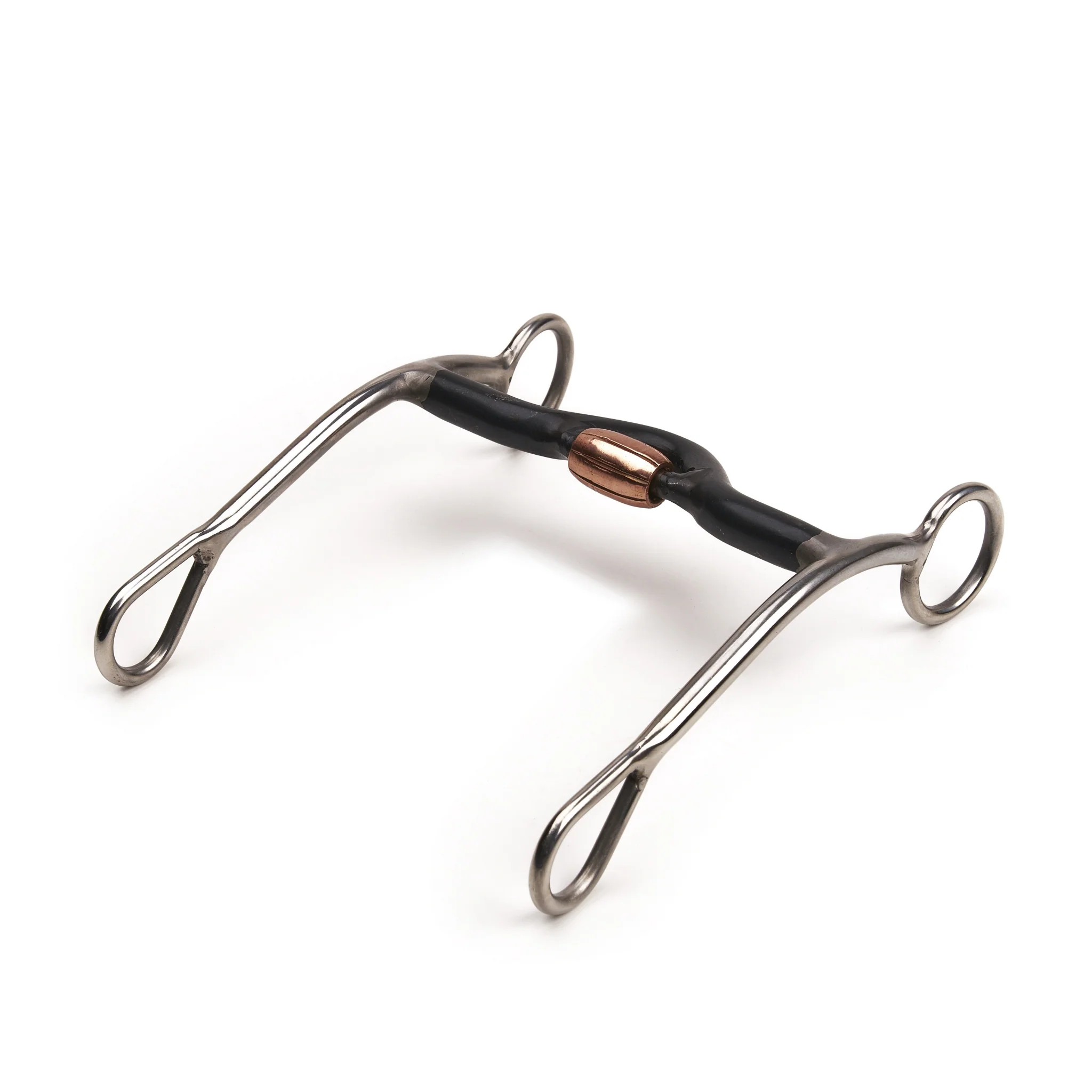 Shires Solid Shank Sweet Iron Medium Port Copper Roller - Image 2