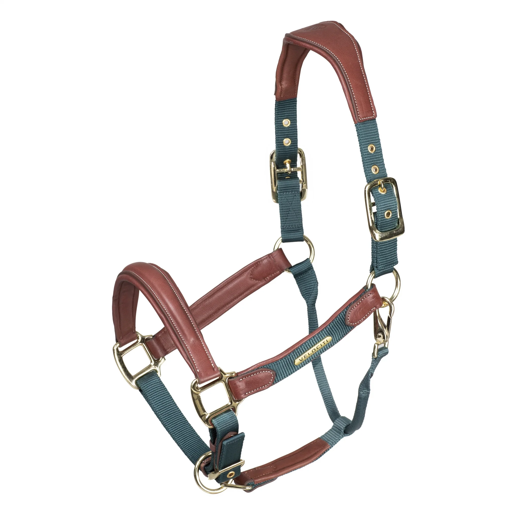 Shires Velociti Lusso Padded Leather Halter - Image 3