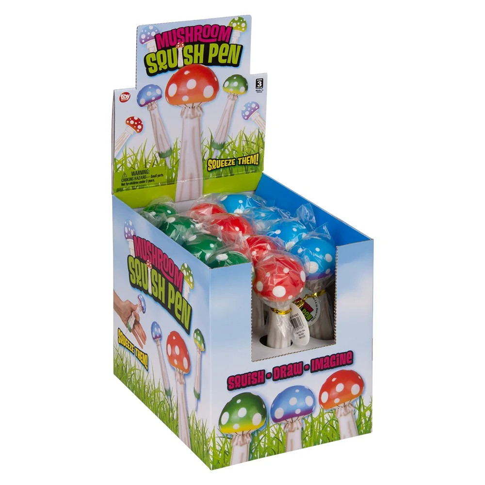 Squish Mushroom Fidget Toy Pen - Image 6