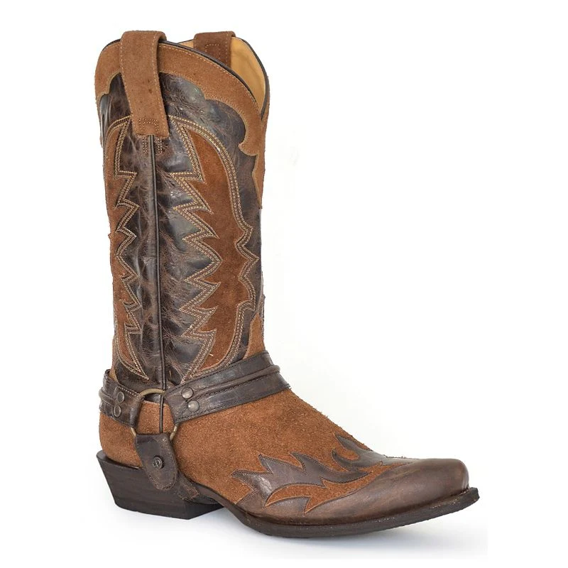 Stetson Mens Outlaw Toe Wings Boots