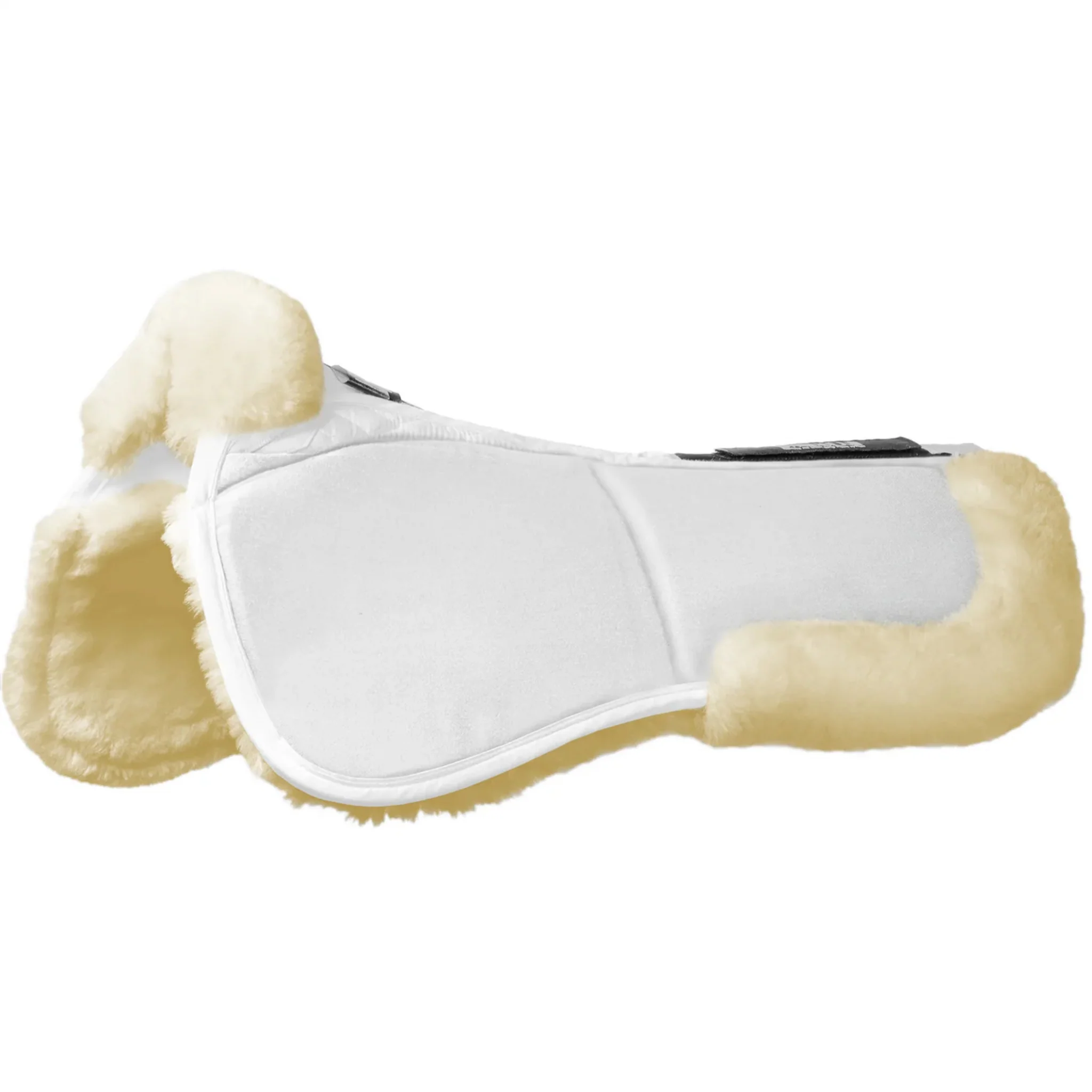 Streamline Adjuster Lambswool Dressage Half Pad Black - Image 2