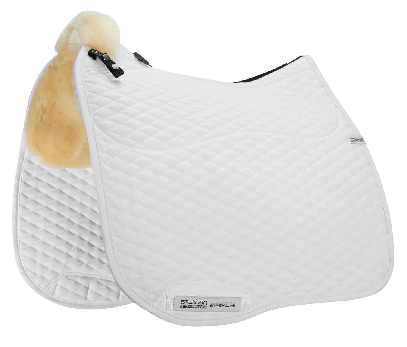 Stubben Streamline Lambswool Dressage Pad Black - Image 2