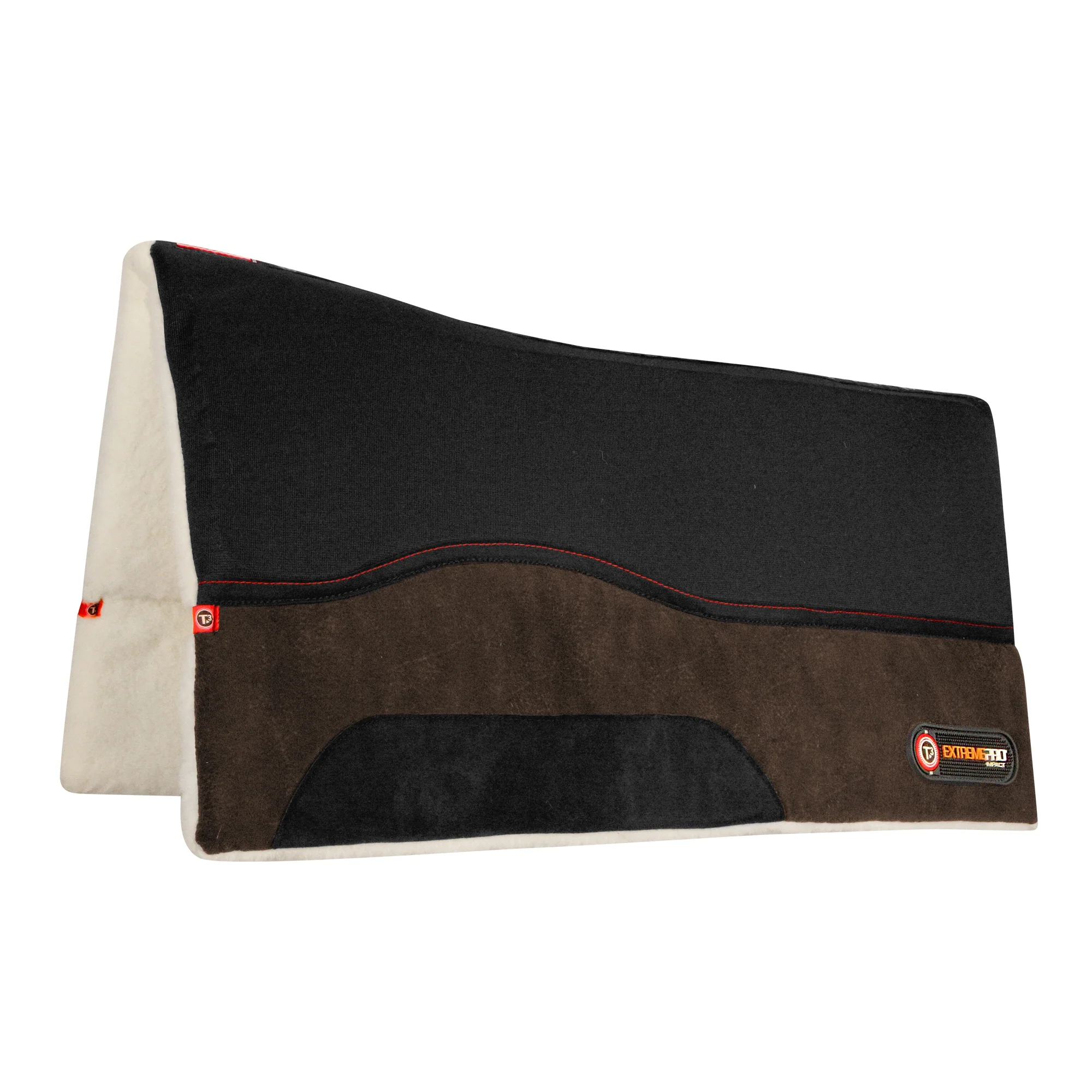 T3 MicroSuede Western Pad with T3 Extreme Pro-Impact Protection Inserts - Image 2