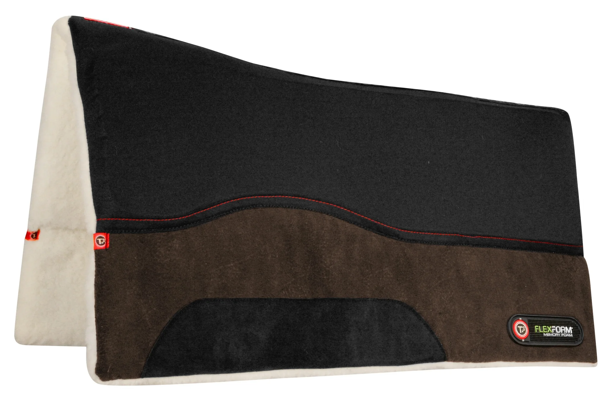 T3 MicroSuede Western Pad withT3 FlexForm Protection Inserts