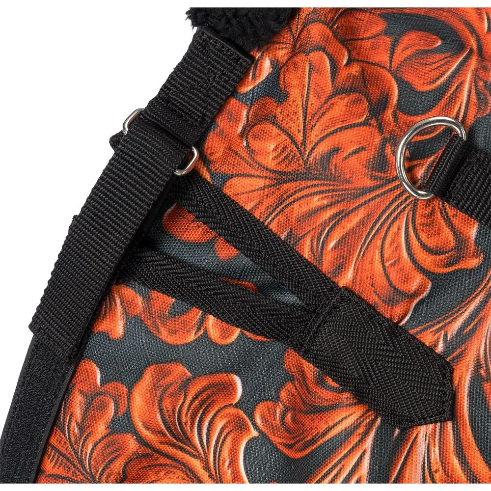 Tough1 1200D Tooled Leather Miniature Turnout Sheet with Snuggit - Image 2