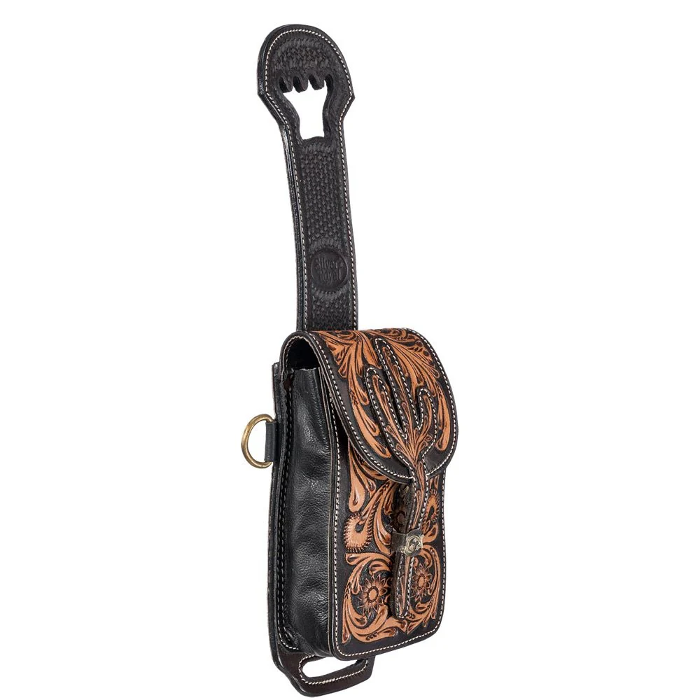 Tough1 Leather Rear Cinch/Horn Bag - Image 5