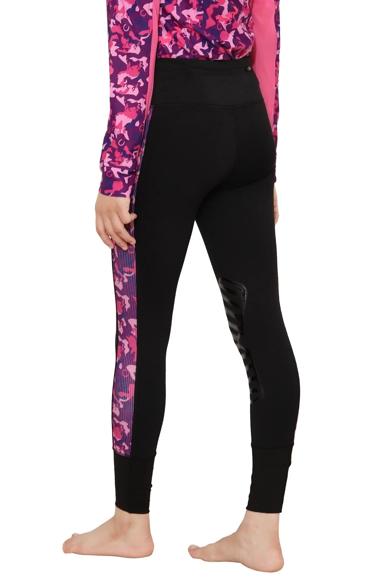 TuffRider Kids Camo Print Tights - Image 2