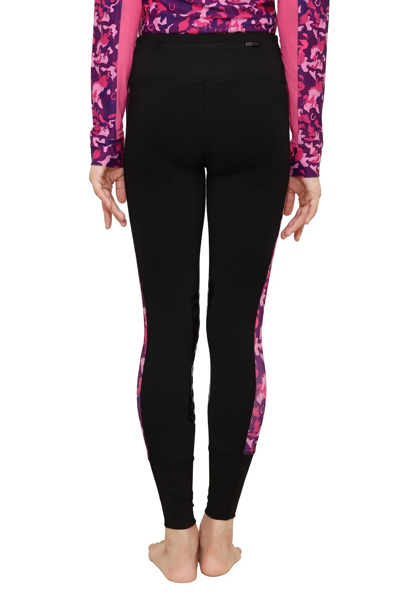 TuffRider Kids Camo Print Tights - Image 4