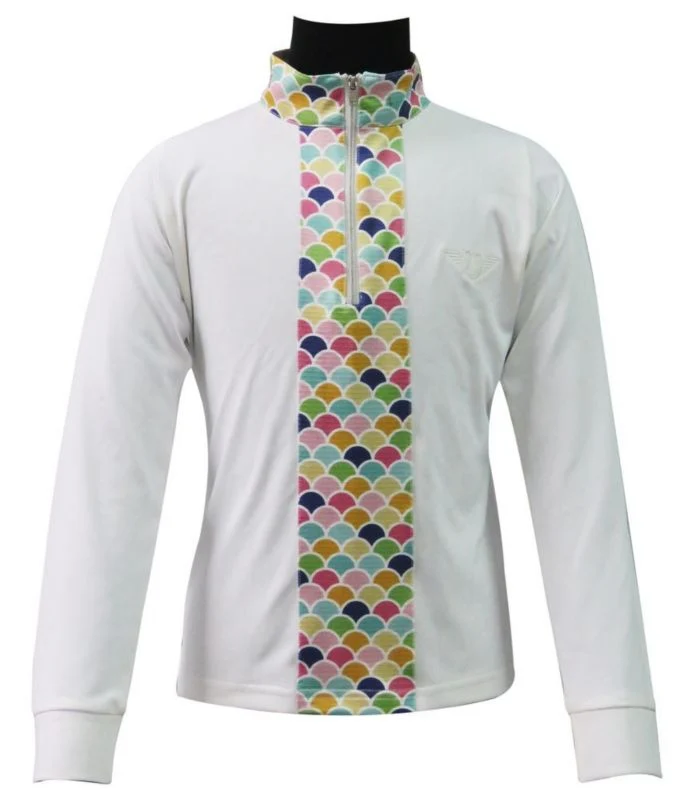 Tuffrider Kids Iris Equicool Riding Shirt Lg Brn - Image 3