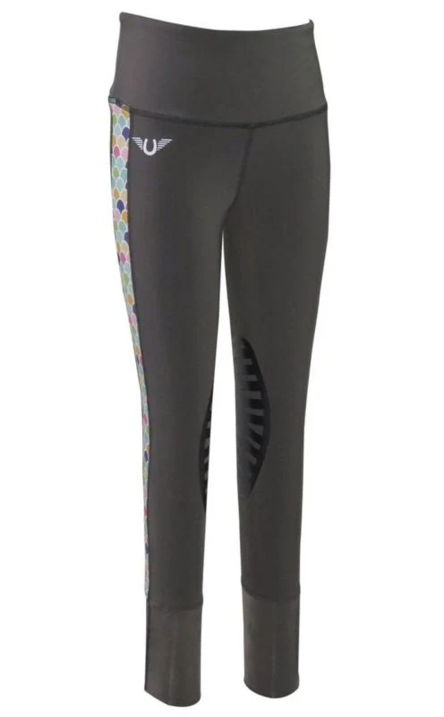 Tuffrider Kids Iris Equicool Tights Large Brn - Image 4