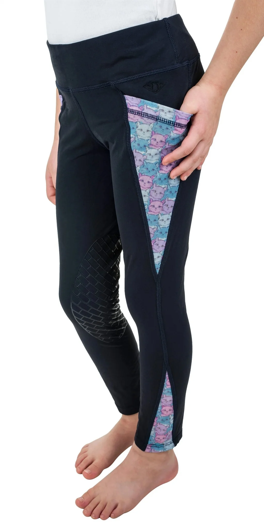 TuffRider Kids Minerva 3 Season Knee Patch Tights - Image 3