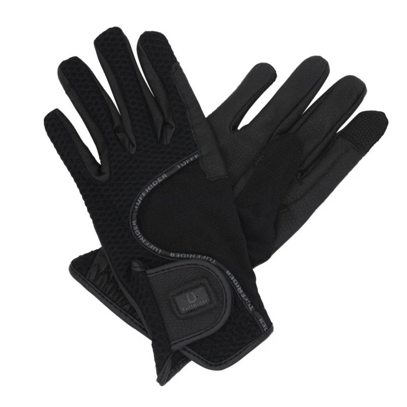 TuffRider Ladies Honeycomb Smart Riding Gloves - Image 2