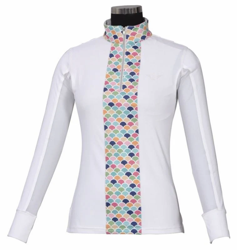 Tuffrider Ladies Iris Equicool Riding Shirt 1X Brn - Image 3