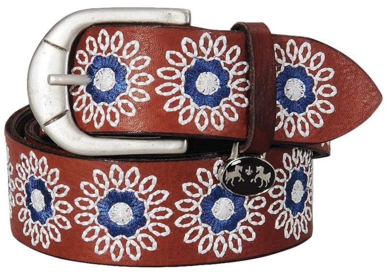 Tuffrider Sophia Leather Belt X-Large Brn - Image 4