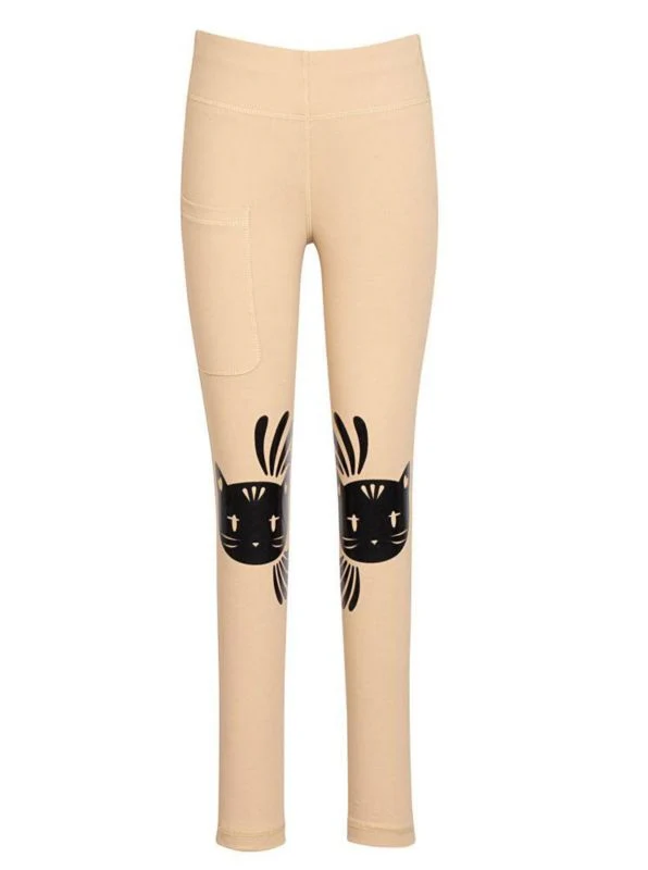 Tuffrider Stella Girls Riding Tights Large Safari - Image 4