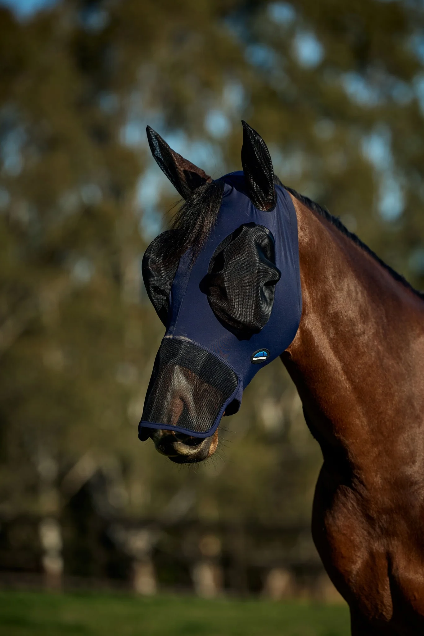 Weatherbeeta ComFiTec Luxe Stretch Fly Mask with Ears & Nose - Image 4