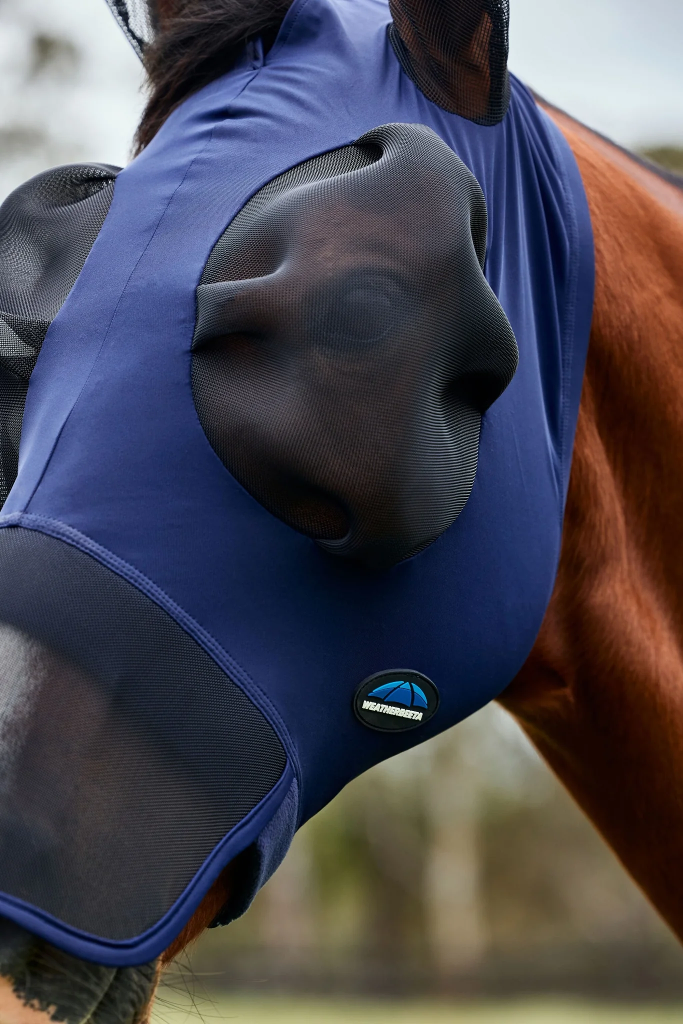 Weatherbeeta ComFiTec Luxe Stretch Fly Mask with Ears & Nose - Image 5