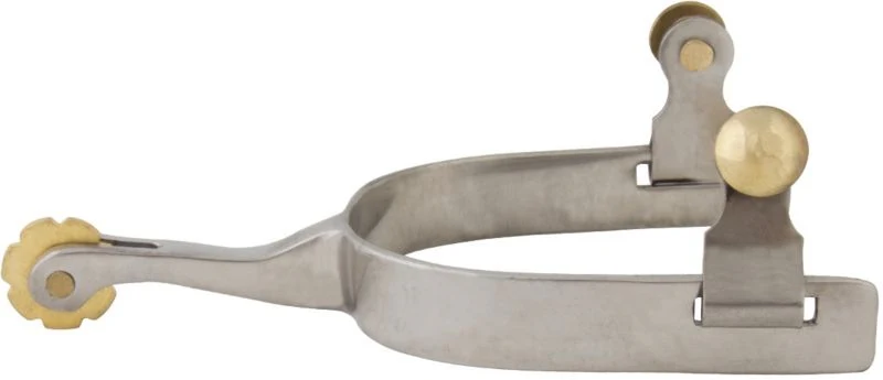 Western SS Rosebud Mens Roping Spurs